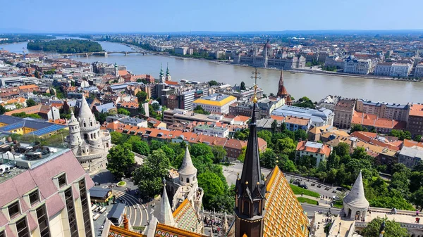 Boedapest Hongarije Mei 2023 Uitzicht Mathias Kerktoren Boedapest Hongarije — Stockfoto