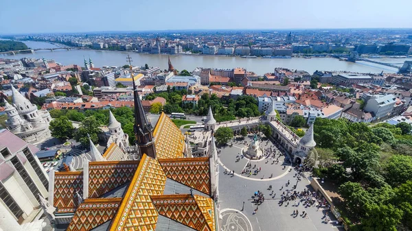 Boedapest Hongarije Mei 2023 Uitzicht Mathias Kerktoren Boedapest Hongarije — Stockfoto