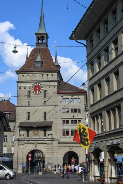 Bern Švýcarsko Června 2023 Slavná Věž Bernu Švýcarsku Světové Dědictví — Stock fotografie