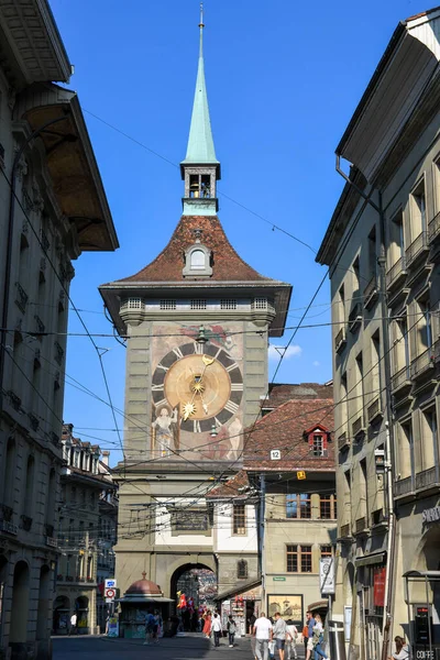 Berna Suíça Junho 2023 Famosa Torre Relógio Berna Suíça Patrimônio — Fotografia de Stock