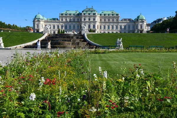 Vista Castillo Belvedere Viena Austria — Foto de Stock
