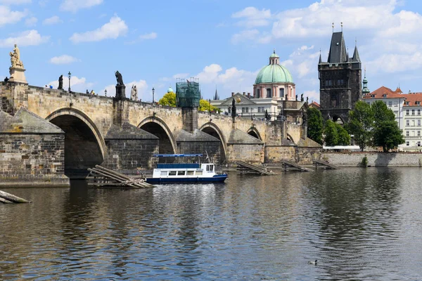 Прага Чешская Республика Июня 2023 Года Карлов Мост Праге Чешской — стоковое фото