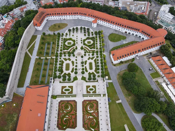 Drone Utsikt Över Slottet Bratislava Slovakien — Stockfoto