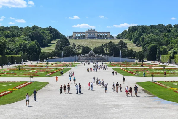 Wien Österreich Juni 2023 Blick Den Garten Von Schloss Schönbrunn — Stockfoto