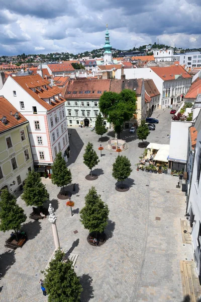 Bratislava Slovaquie 28Juin 2023 Vue Place Principale Depuis Ancien Hôtel — Photo