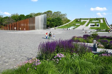 Budapeşte, Macaristan - 20 Mai 2023: Macaristan 'da Budapeşte' deki etnografi ve devrim anıtı müzesi