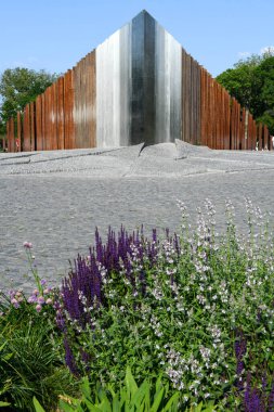 Budapeşte, Macaristan - 20 Mai 2023: Macaristan 'daki 1956 Budapeşte Devrimi Anıtı