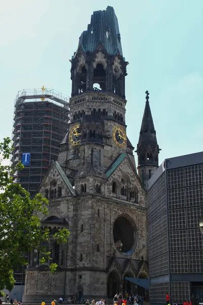 Επιμνημόσυνη Εκκλησία Του Κάιζερ Βίλχελμ Στο Βερολίνο Στη Γερμανία — Φωτογραφία Αρχείου