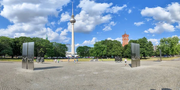 Berlin Deutschland Juni 2023 Fernsehturm Und Kunstwerk Berlin — Stockfoto