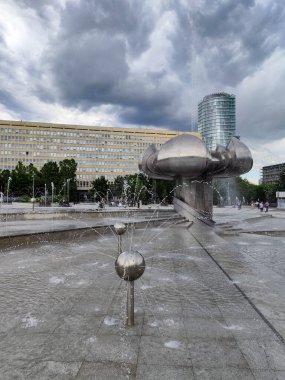 Bratislava, Slovakya - 28 Haziran 2023: Slovakya 'daki Bratislava Özgürlük Meydanı