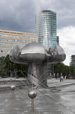 Bratislava, Slovakya - 28 Haziran 2023: Slovakya 'daki Bratislava Özgürlük Meydanı