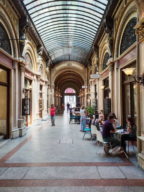 Viyana, Avusturya - 30 Haziran 2023: Avusturya Viyana 'nın merkezinde restoran