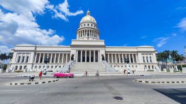 Havana, Küba - 7 Ağustos 2023: Küba 'daki Havana Kongre Binası