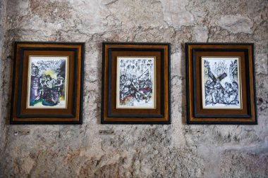 Havana, Küba - 7 Ağustos 2023: Küba Havana 'da San Francisco de Paola' nın iç kısımları