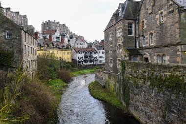 Edinburgh, İskoçya - 30 Mart 2024: İskoçya 'daki Edinburgh' daki Dekan Köyü