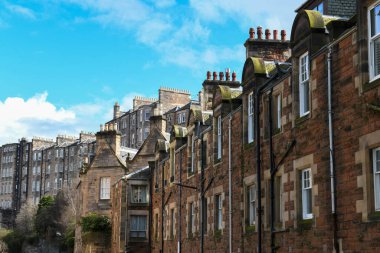 Edinburgh, İskoçya - 30 Mart 2024: İskoçya 'daki Edinburgh' daki Dekan Köyü
