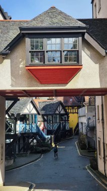 Edinburgh, İskoçya - 30 Mart 2024: İskoçya 'daki Edinburgh' daki Dekan Köyü