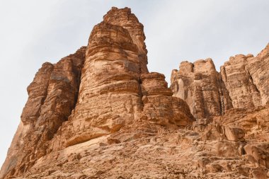 Ürdün 'deki Wadi Rum Çölü manzarası