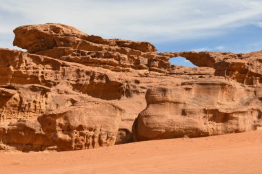 Ürdün 'deki Wadi Rum Çölü manzarası