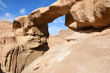 Ürdün 'deki Wadi Rum Çölü manzarası