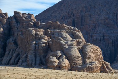 Ürdün 'deki Wadi Rum Çölü manzarası