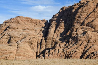 Ürdün 'deki Wadi Rum Çölü manzarası