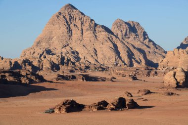 Ürdün 'deki Wadi Rum Çölü manzarası