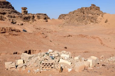 Ürdün 'deki Wadi Rum Çölü manzarası
