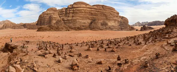 요르단의 사막의 스톡 이미지