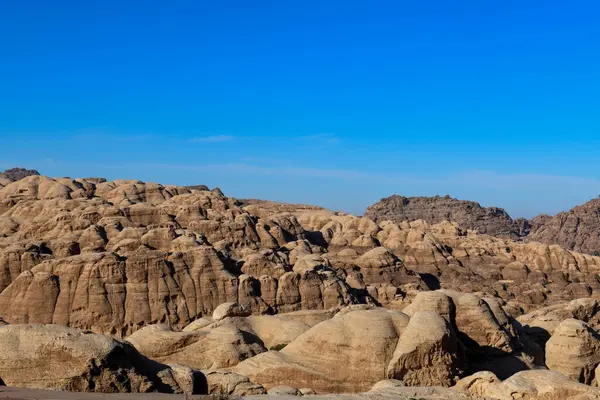 Vista Para Colinas Perto Petra Jordânia Imagens Royalty-Free