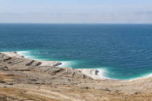 Landskap Vid Döda Havet Jordanien Stockfoto