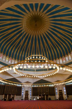 Amman, Ürdün - 25 Ocak 2024: Ürdün 'deki Amman' da I. Abdullah Camii 'nin İçişleri Bakanı