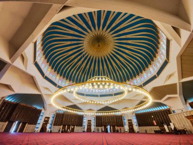 Amman, Ürdün - 25 Ocak 2024: Ürdün 'deki Amman' da I. Abdullah Camii 'nin İçişleri Bakanı