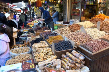 Amman, Jordan - 25 Ocak 2024: Ürdün 'deki Amman pazarında