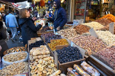 Amman, Jordan - 25 Ocak 2024: Ürdün 'deki Amman pazarında