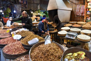 Amman, Jordan - 25 Ocak 2024: Ürdün 'deki Amman pazarında