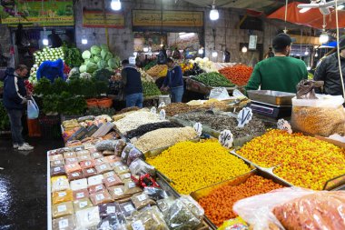 Amman, Jordan - 25 Ocak 2024: Ürdün 'deki Amman pazarında