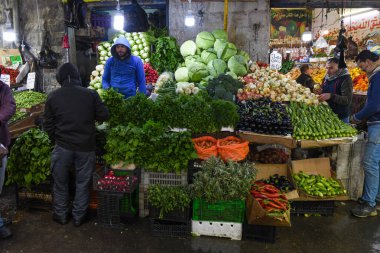 Amman, Jordan - 25 Ocak 2024: Ürdün 'deki Amman pazarında