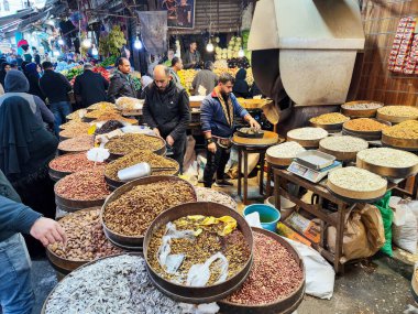 Amman, Jordan - 25 Ocak 2024: Ürdün 'deki Amman pazarında