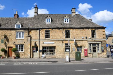 Stow on the wold, England - 19 Mayıs 2024: İngiltere 'deki Stow köyüne bakın