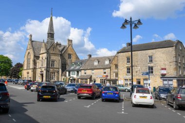 Stow on the wold, England - 19 Mayıs 2024: İngiltere 'deki Stow köyüne bakın