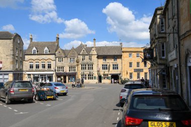 Stow on the wold, England - 19 Mayıs 2024: İngiltere 'deki Stow köyüne bakın