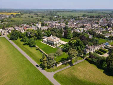 Drone Manzarası İngiltere 'nin Woodstock köyünde