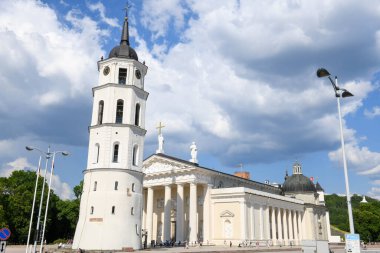 Vilnius, Litvanya - 26 Mayıs 2024: Litvanya 'daki Vilnius Katedrali