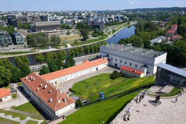 Vilnius, Litvanya - 2 Haziran 2024: Litvanya 'daki Vilnius' un eski merkezinde