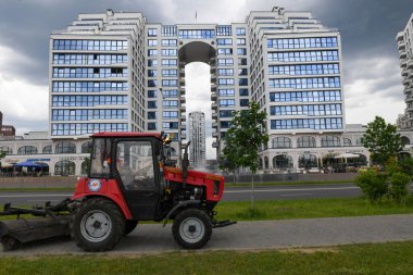 Minsk, Belarus - 27 Mayıs 2024: Belarus 'taki Minsk binası