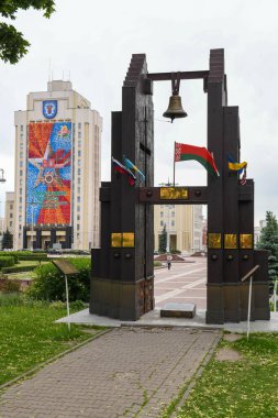 Minsk, Belarus - 27 Mayıs 2024: Belarus 'taki Minsk Anıtı
