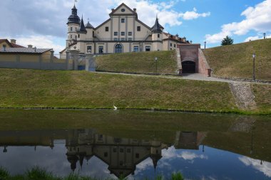 Nyasvizh, Belarus - 29 May 2024: the castle of Nyasvizh on Belarus clipart