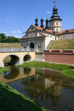 Nyasvizh, Belarus - 29 May 2024: the castle of Nyasvizh on Belarus clipart