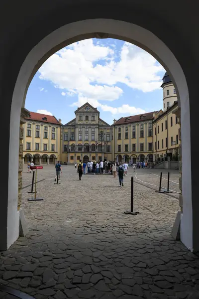 stock image Nyasvizh, Belarus - 29 May 2024: the castle of Nyasvizh on Belarus